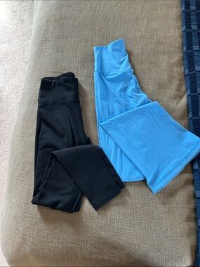 aerie Kids Leggings - Black & Bright Blue